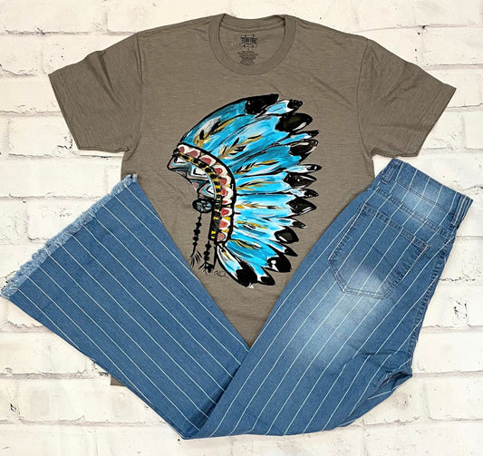 Striped Classic Jeans