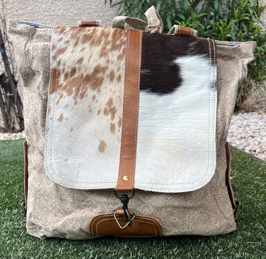 Brindle Cowhide Backpack - Freckles