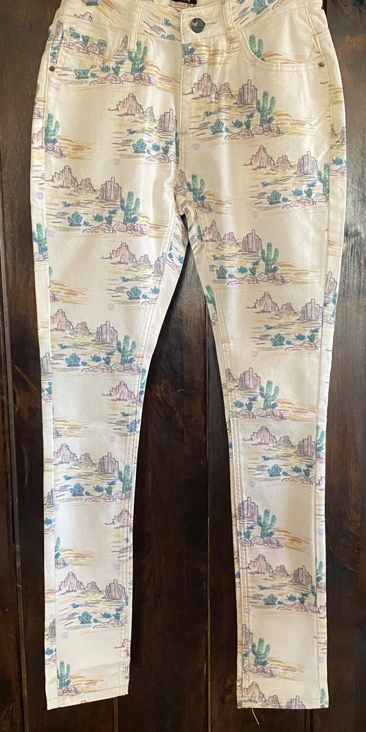 Desert Scene Skinny Jeans