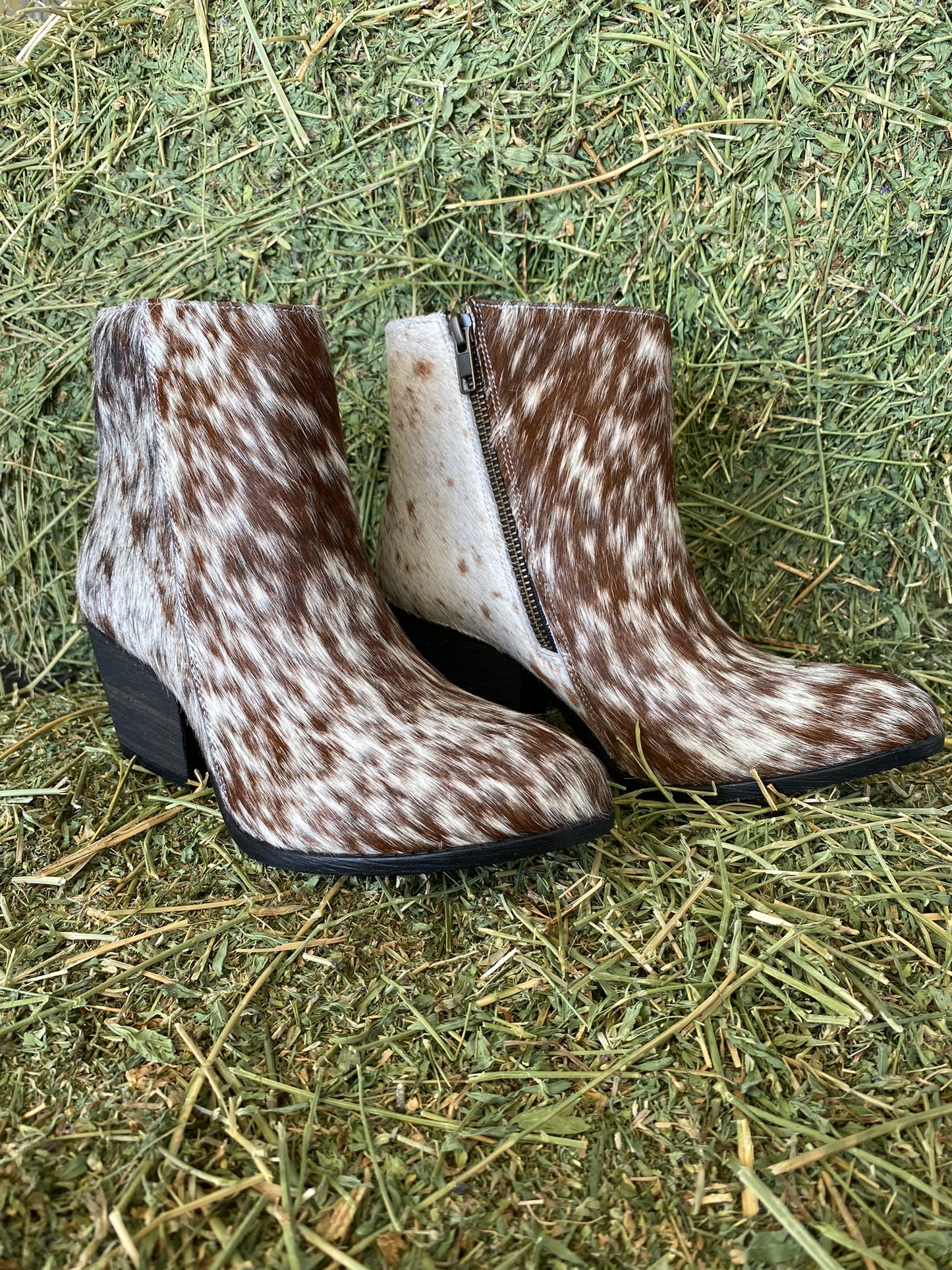 Cowhide Booties