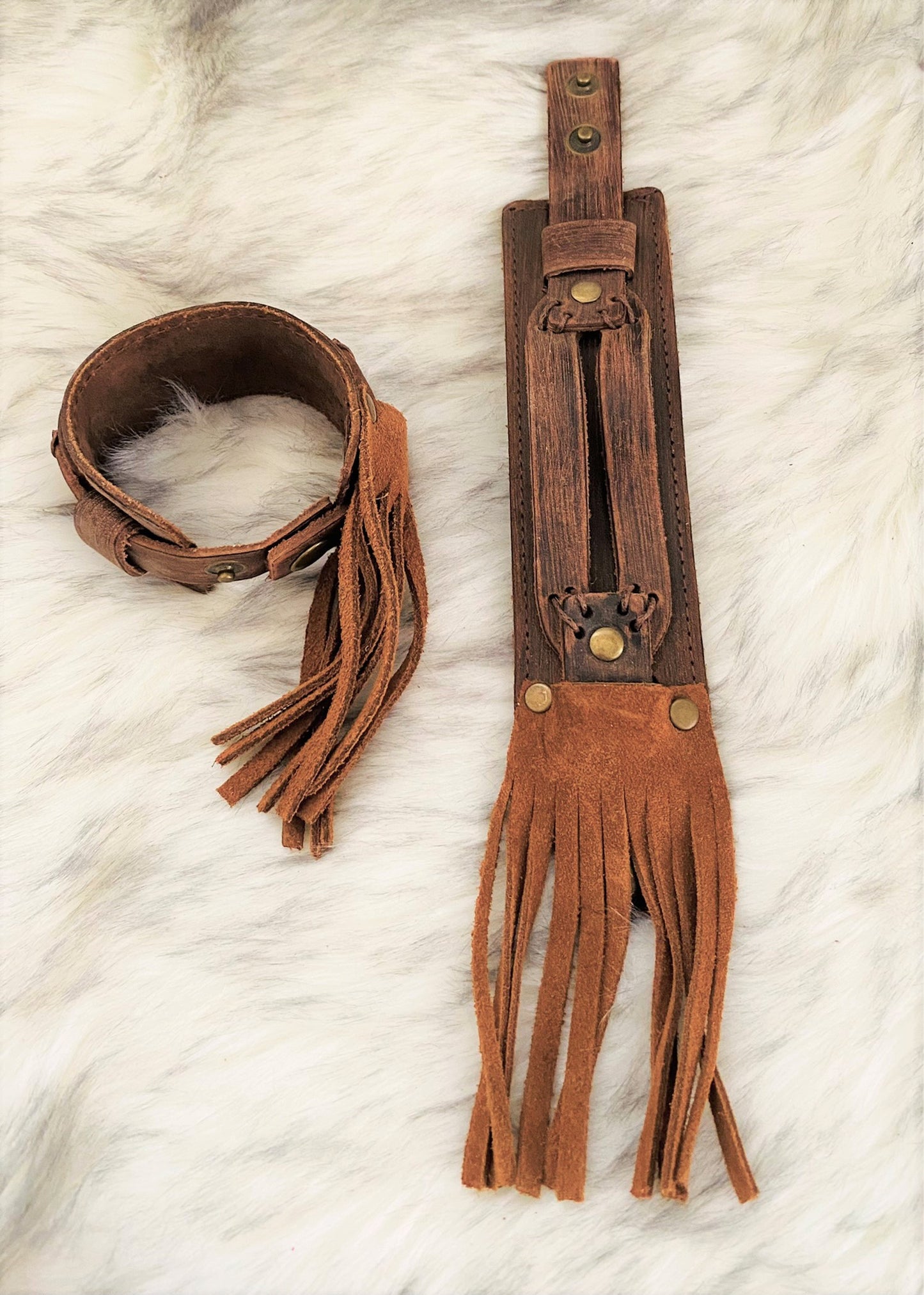 Fringe Leather Bracelet