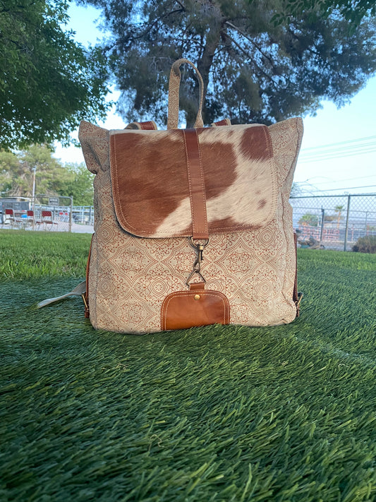 Brindle Cowhide Backpack