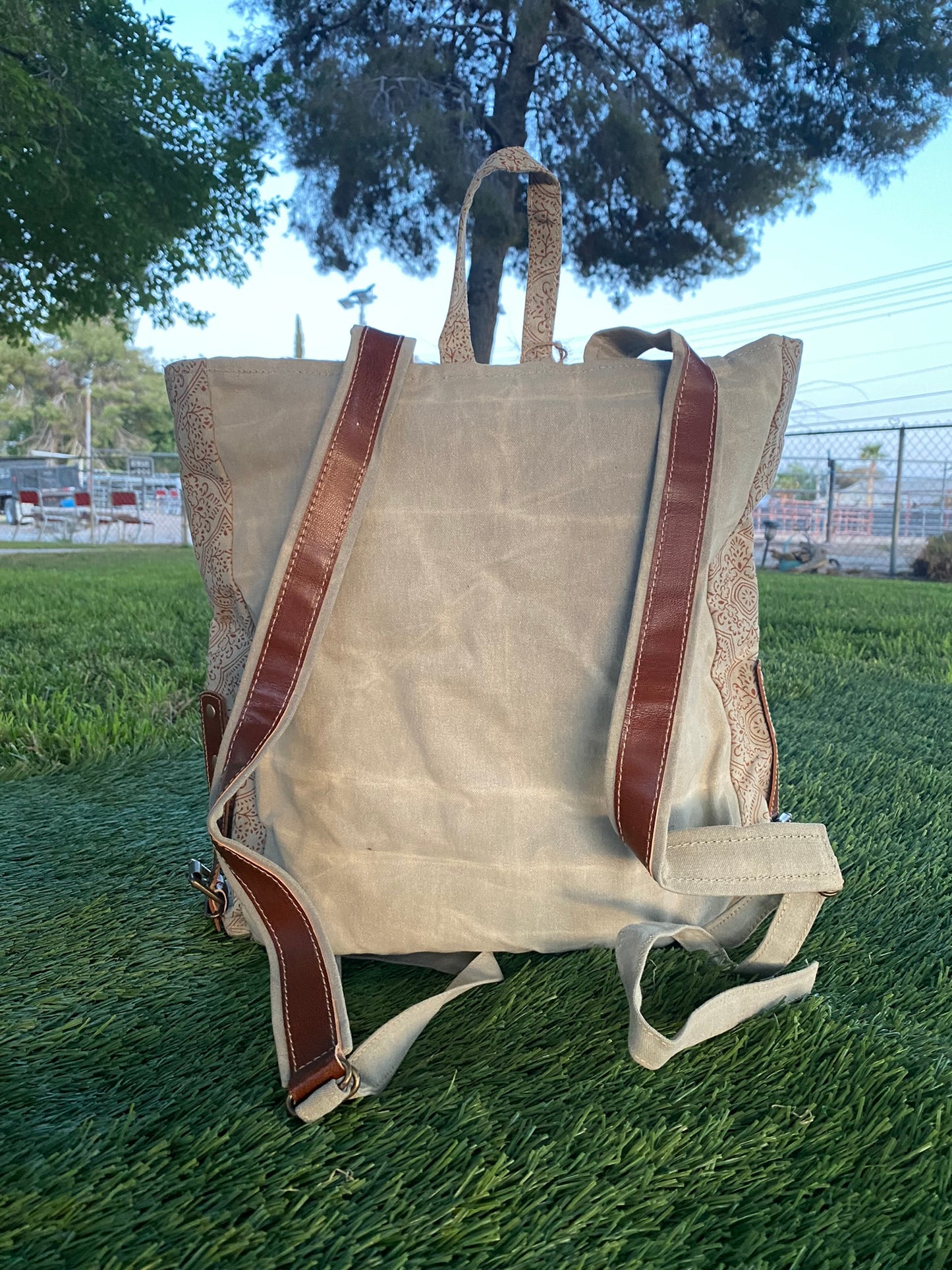 Brindle Cowhide Backpack