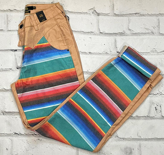 Serape Boyfriend Jeans